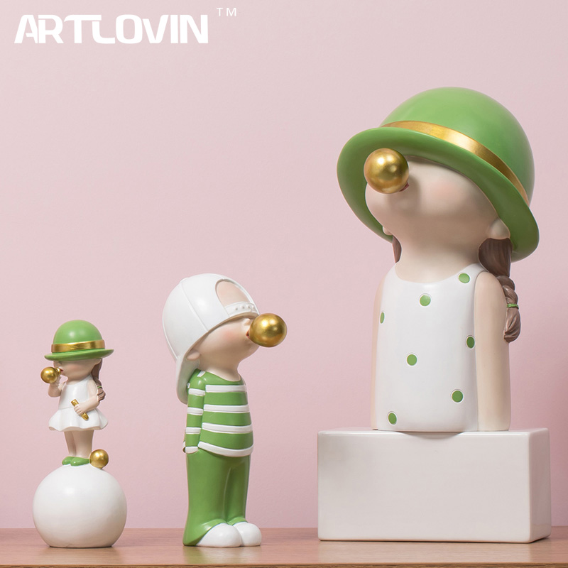 Home Decor Y2K - ARTLOVIN İskandinav tarzı karakter figürleri çocuk