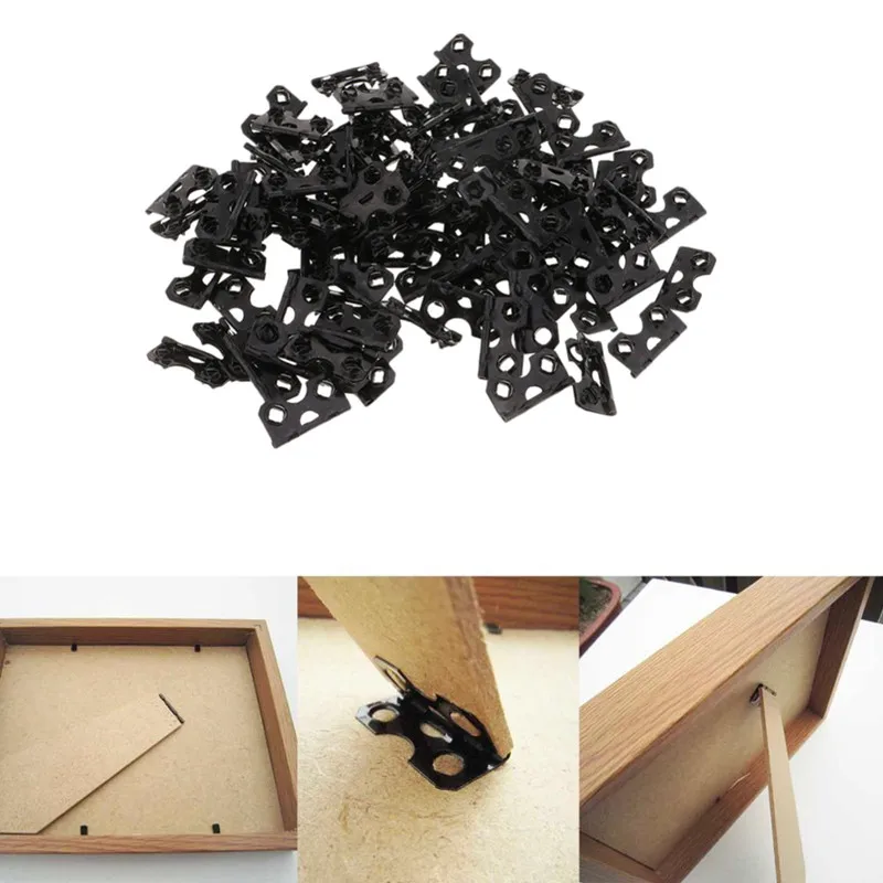 Bamboo Photo Frame - 100 adet DIY çerçeveleme malzemeleri katlanır