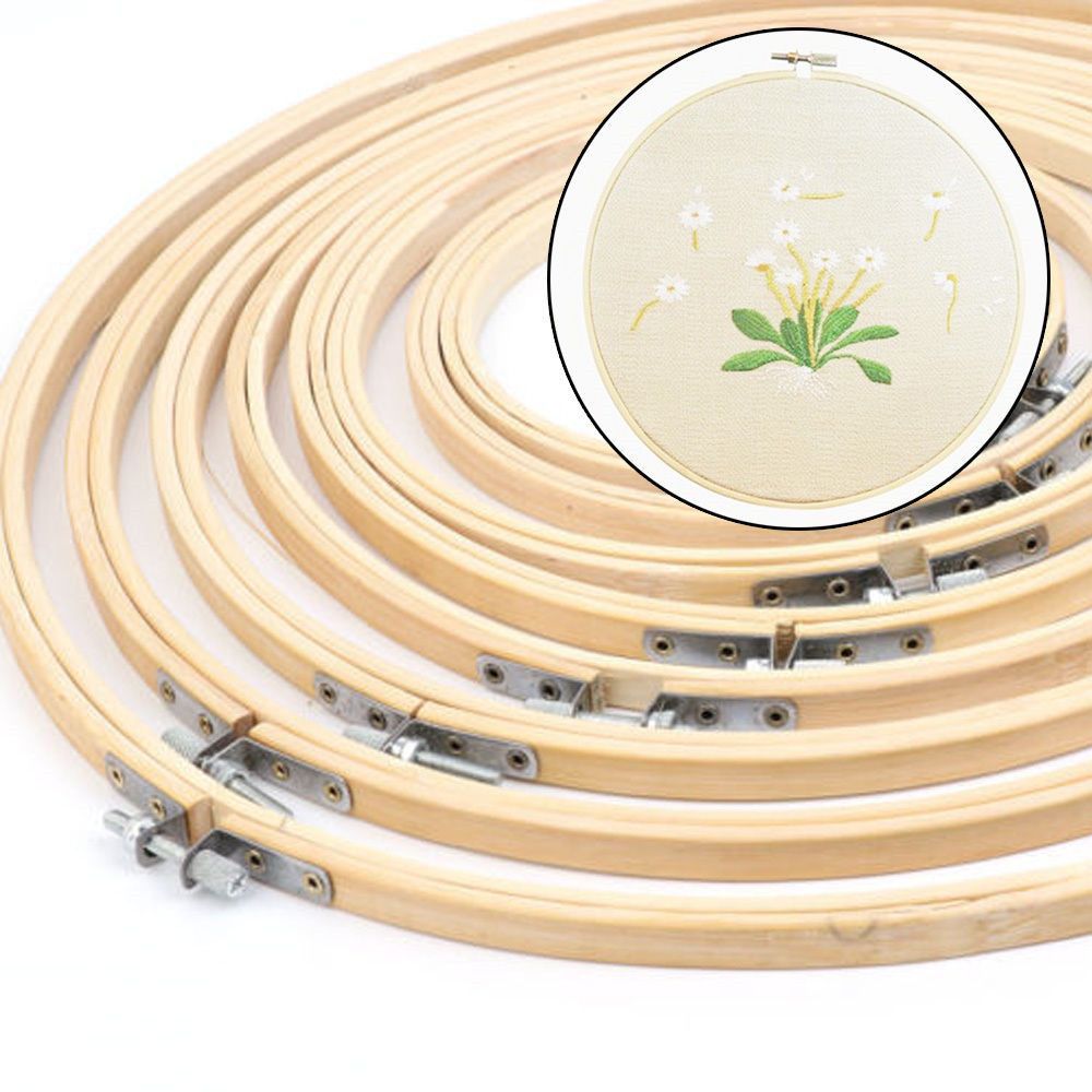 Bamboo Photo Frame - 8/10/13/15/18/30cm DIY Needlecraft Çapraz Dikiş Makinesi
