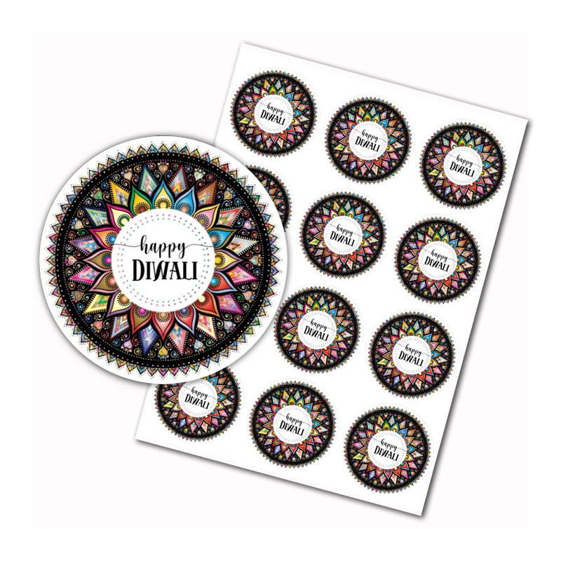 Mutlu Diwali çıkartmaları hint - Home Decor Indonesia incelemesi ve fiyatı
