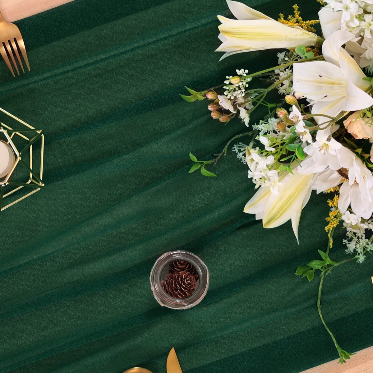 Şifon Masa Koşucu Çıplak Sırf  - Linen Table Runner incelemesi ve fiyatı